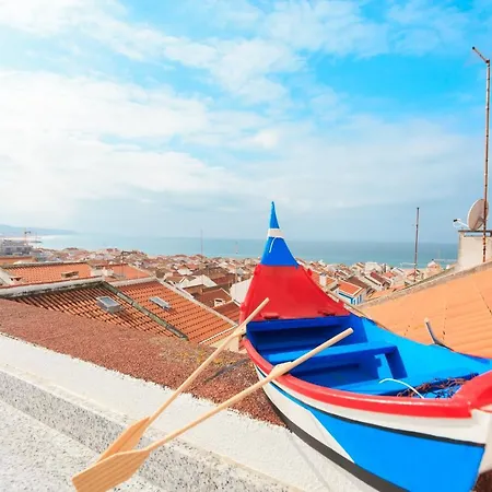 Sea Breeze Ii - Private Sea View Terrace And Office Appartamento Nazaré